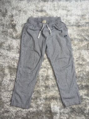 YoungLA Blue and White Pinstripe Drawstring pants